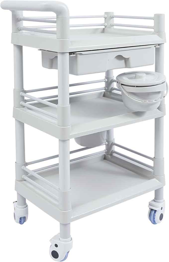 Medical Mobile Trolley Cart, Salon Storage Cart Movable Organizer Rolling by Unknown