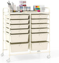 Giantex 12 Drawers Rolling Storage Cart, Classroom Organizers by Giantex