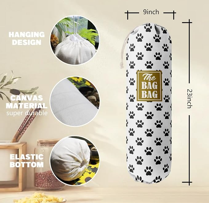Grocery Bags Holder Organizer For Shopping Bags, Wall Mount Plastic Bags - Image 3