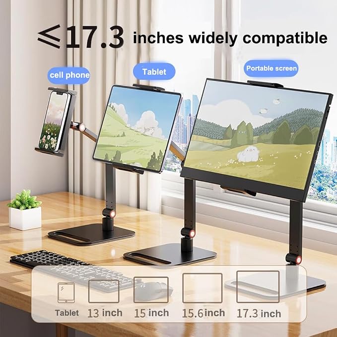 Tablet Stand Holder, Stable Portable Space-Saving Multi-Device Holder - Image 5