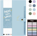 Sooez Aesthetic 8 Pocket Accordion File Organizer, Pastels Expanding File Folder by Sooez