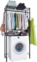 Xiofio Washer and Dryer Storage Shelf, Clothes Drying Rack, 2 Tier Adjustable by XIOFIO