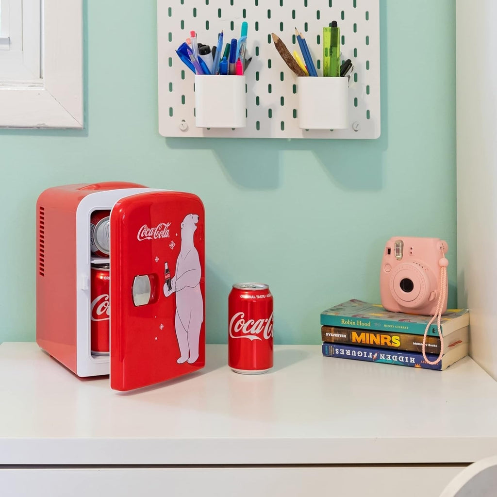 Coca Cola Polar Mini Fridge - Refrigerator for Bedroom Office