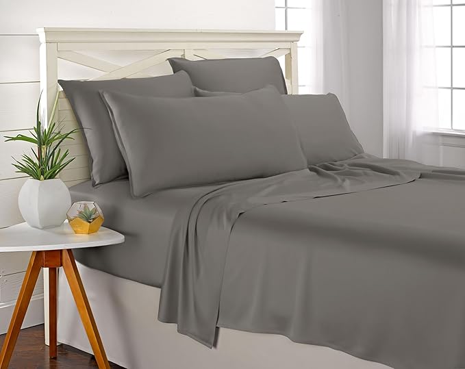 Queen Pillowcases by Pure Bamboo, Genuine 100% Organic Viscose Derived from - Image 5