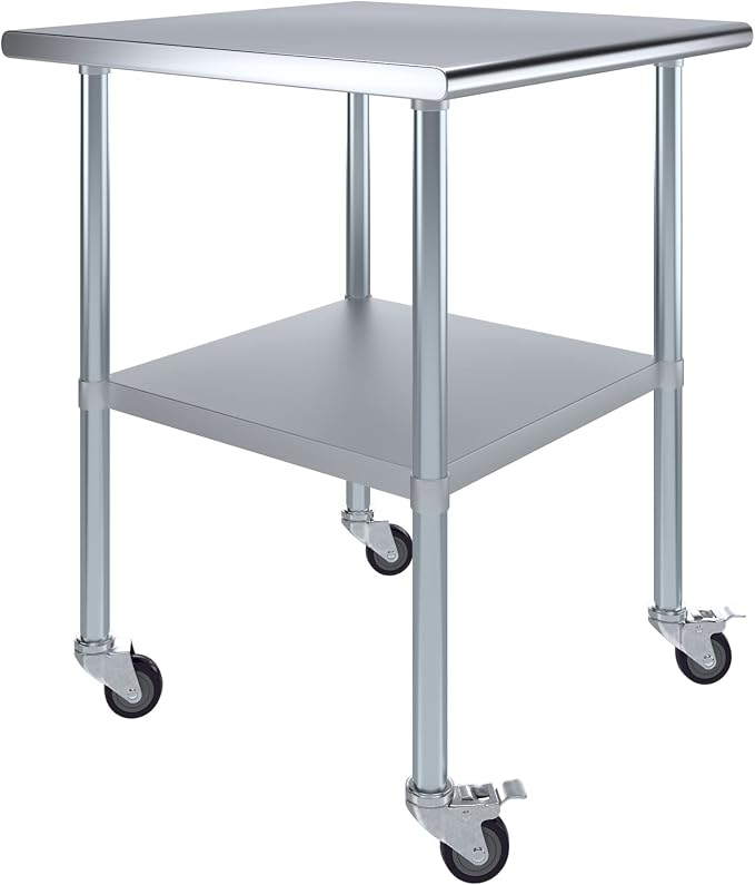 AmGood 30" Long x 30" Deep Stainless Steel Table by AmGood