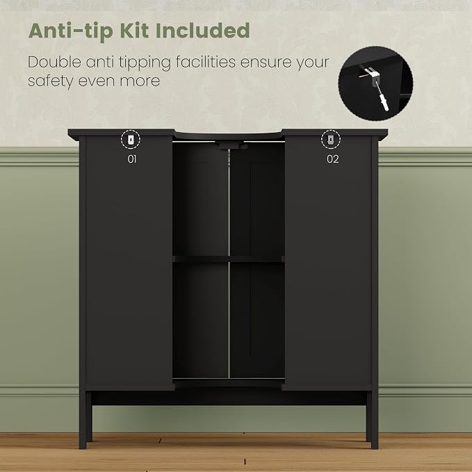 Iwell Pedestal Sink Storage Cabinet - Image 7