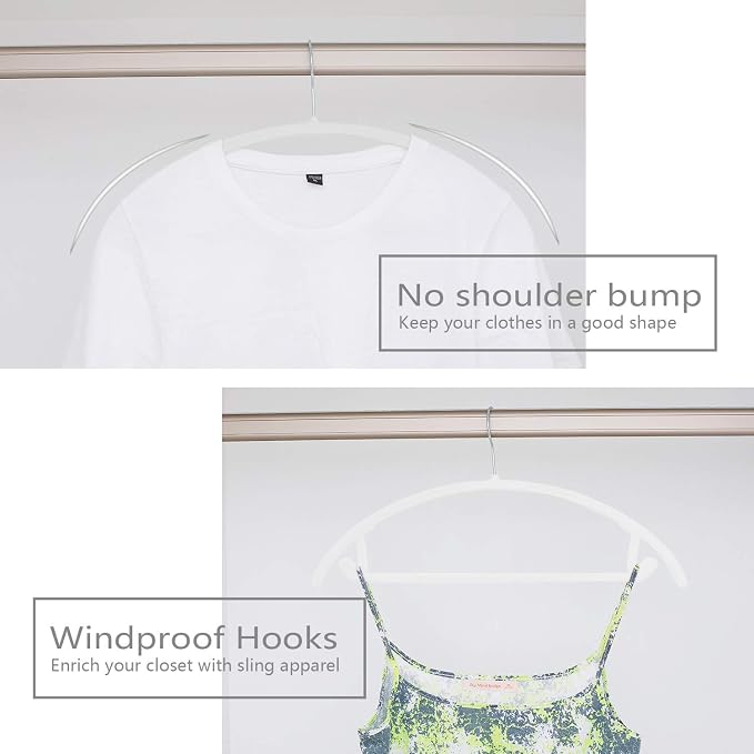 MIZGI Premium Velvet Hangers 30 Pack Heavyduty- Non Slip No Shoulder Bump Suit - Image 4