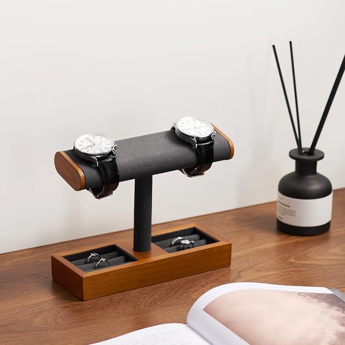 Oirlv Solid Wood Watch Display Stand T-bar Watch Stand - Image 3