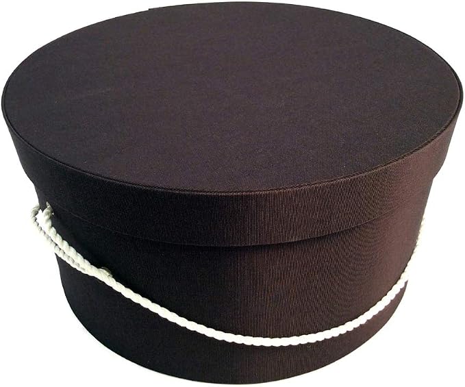 Sarah's Hat Boxes Classic Brown Hat Box – 8.75" x 4.5" Handmade in USA – - Image 4