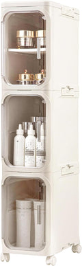 3-Tier Slim Tall Narrow Bathroom Storage Cabinet by Lifelongpal