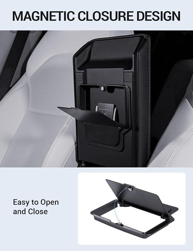 Motrobe 2026 Tesla Model Y Tesla Model 3 Center Console Organizer Tray Cup - Image 6
