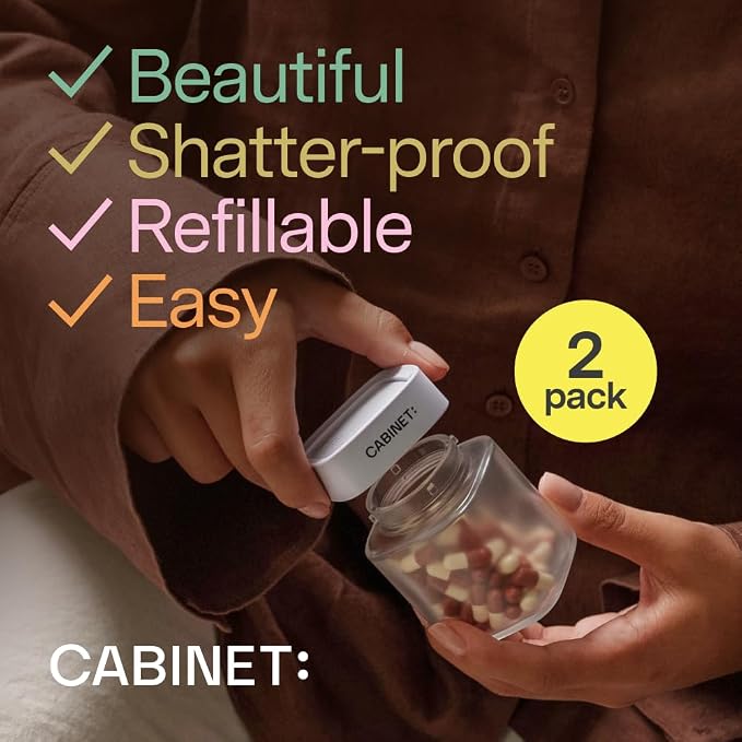 Cabinet: 2 Empty Large Bottles - Image 2