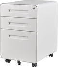 3 Drawer File Cabinet with Lock, Under Desk File Cabinet, Three Drawer Filing by SISESOL