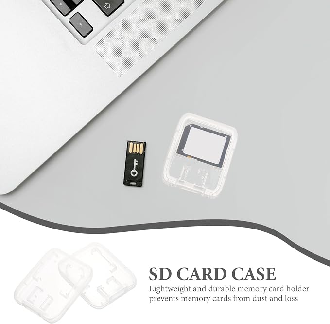 BESPORTBLE 24pcs 24pcs Transparent Memory Card Storage Case - Image 6