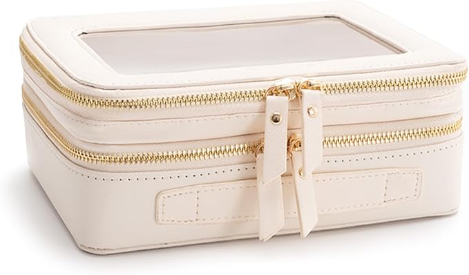 Aveniee Clear Makeup Bags, Double Layer Cosmetic Case - Image 7