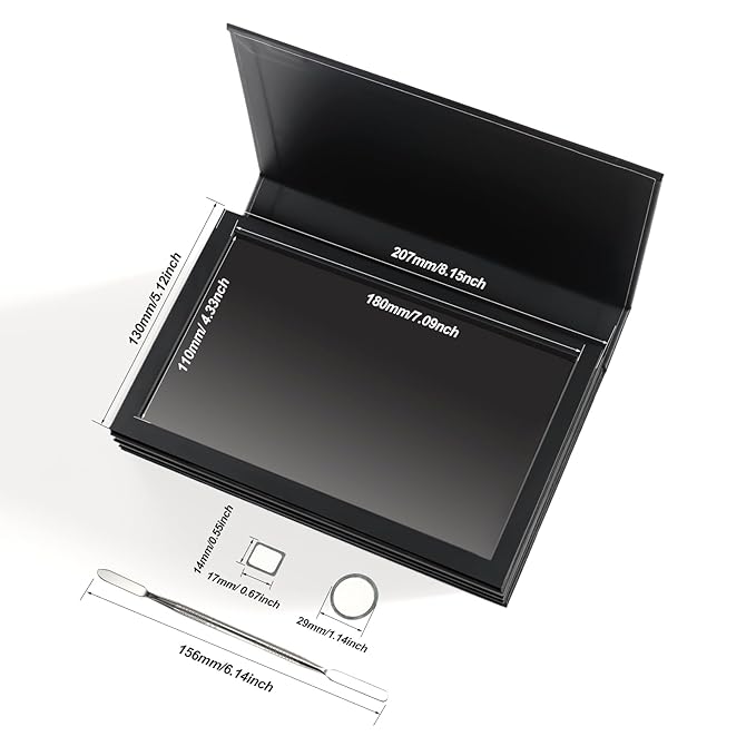 Strong 4 Layers Empty Magnetic Palette Book Palette+1pcs Makeup Depotting - Image 2