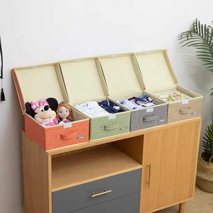 YueYue Small 4 Pack Fabric Stroage Box - Image 5