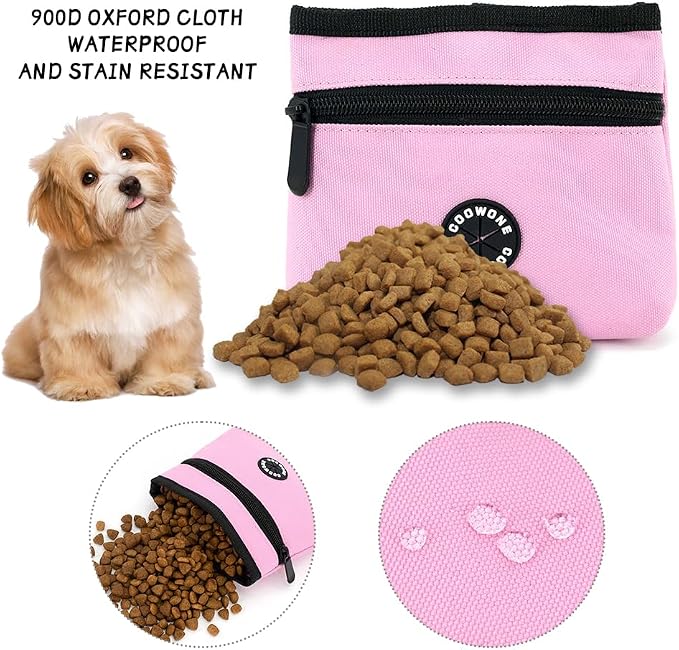 COOWONE Dog Treat Pouch with Pet Training Clicker, Detachable Dog Puppy - Image 3