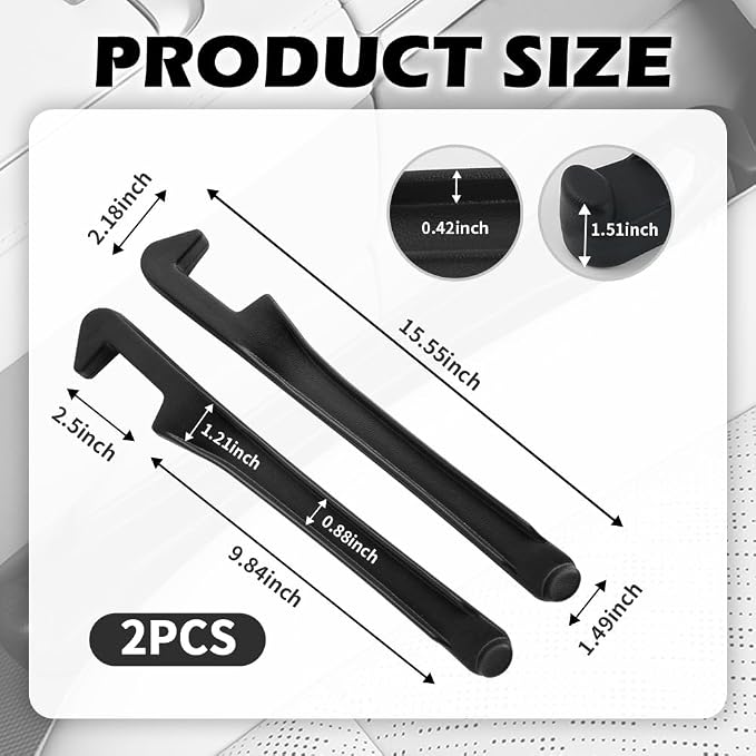 2PCS Car Seat Gap Filler Organizer, 3 in 1 Car Seat Side Gap Filler - Image 2