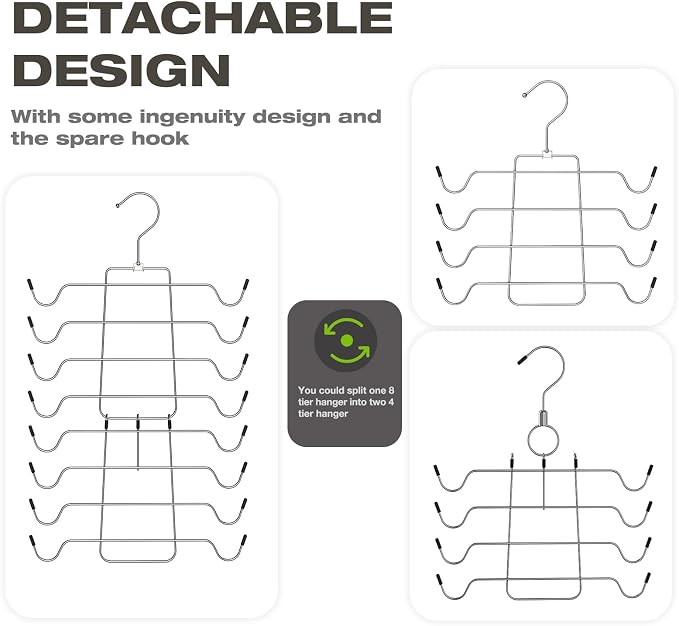 4 Pack Bra Organizer, Tank Top Hangers Space Saving, Closet Organizers and - Image 3