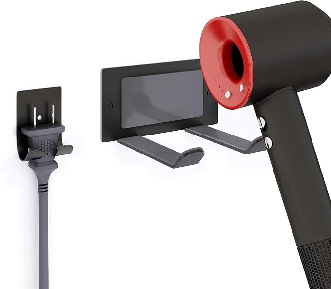 FLE Hair Dryer Holder, Blow Dryer Holder Wall Mounted Fit by FLE