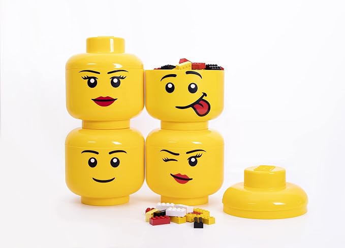 Room Copenhagen, LEGO Storage Heads Stackable Storage Container - Image 5
