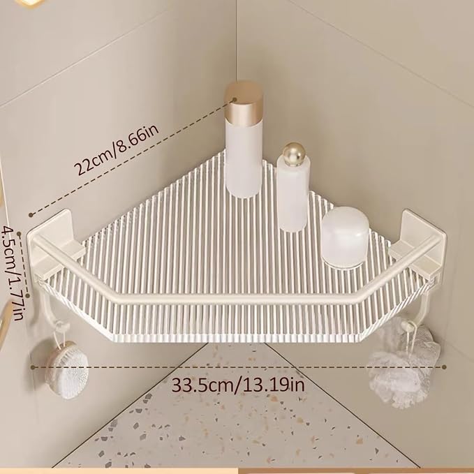 EVERZONE Shower Corner Caddy, 2 Pack 12" Brushed 304 Stainless Steel Organizer - Image 2