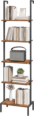 Ladder Shelf, 5-Tier Bookshelf, Ladder Bookcase by MAHANCRIS