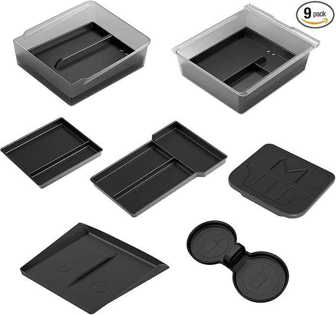 Center Console Organizer Tray for Tesla Model 3 Highland Accessories Hidden by SUMK