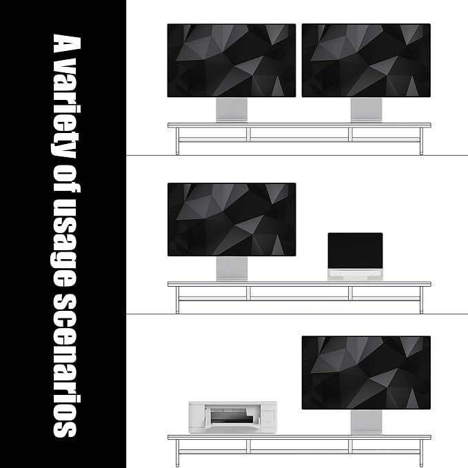 Dual‑Tier Monitor Stand for Modern Desk Setup – Minimalist Wooden and Metal - Image 7