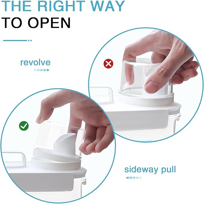 3 Pack Laundry Detergent Dispenser, 61oz Laundry Soap Dispenser, Refluxable - Image 3
