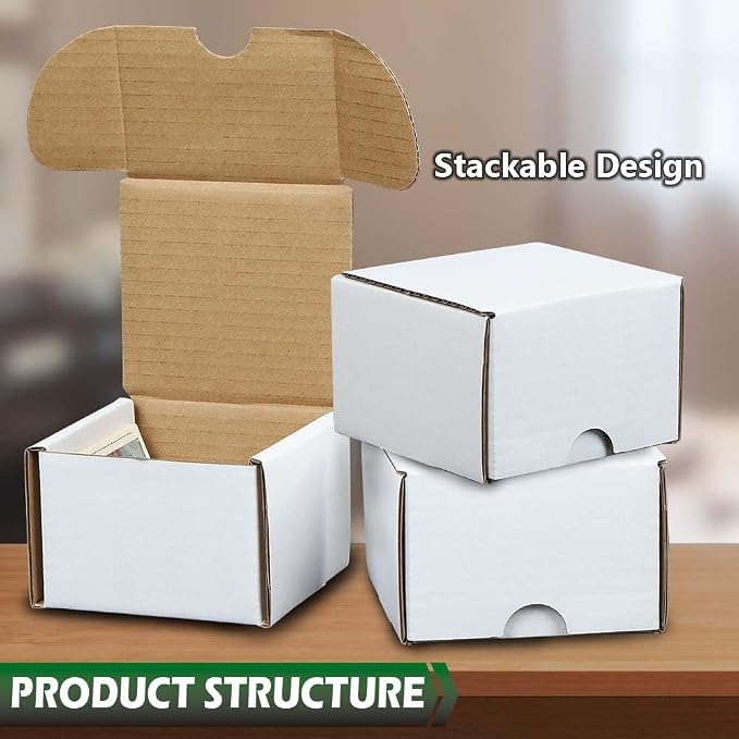 GRAND ORANGE 50 Pack 200 Count Trading Card Storage Boxes Corrugated Paper - Image 3