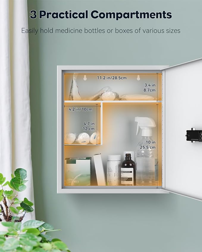 Uniclife Wall Mount Medicine Cabinet - Image 6