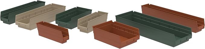 Akro-Mils 30150 12-Inch by 8-Inch by 4-Inch Plastic Nesting Shelf Bin Box - Image 3