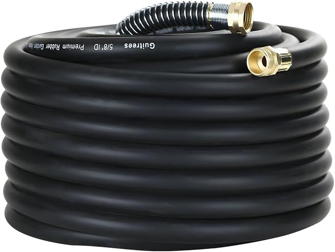 90FT 5/8 Heavy Duty Rubber Garden Hose by Guitrees