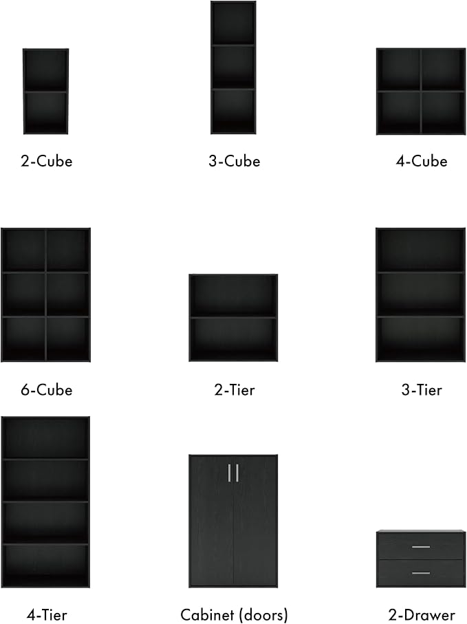 Homes: Inside + Out Apexa 2-Drawer Wooden Stackable Storage Drawers, Small Food - Image 10