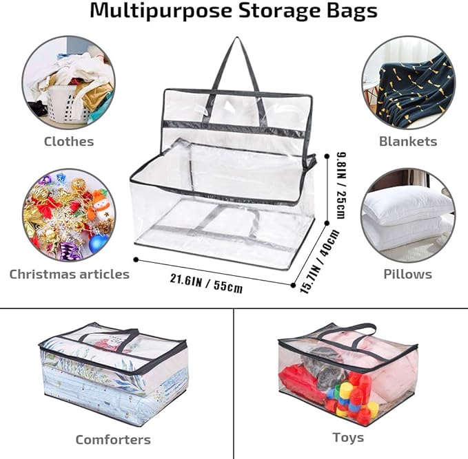 Clear Clothes Storage Bag Organizer - Image 3