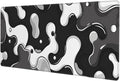 Black and White Gaming Mouse Pad, Large Mouse Pad by Giinly
