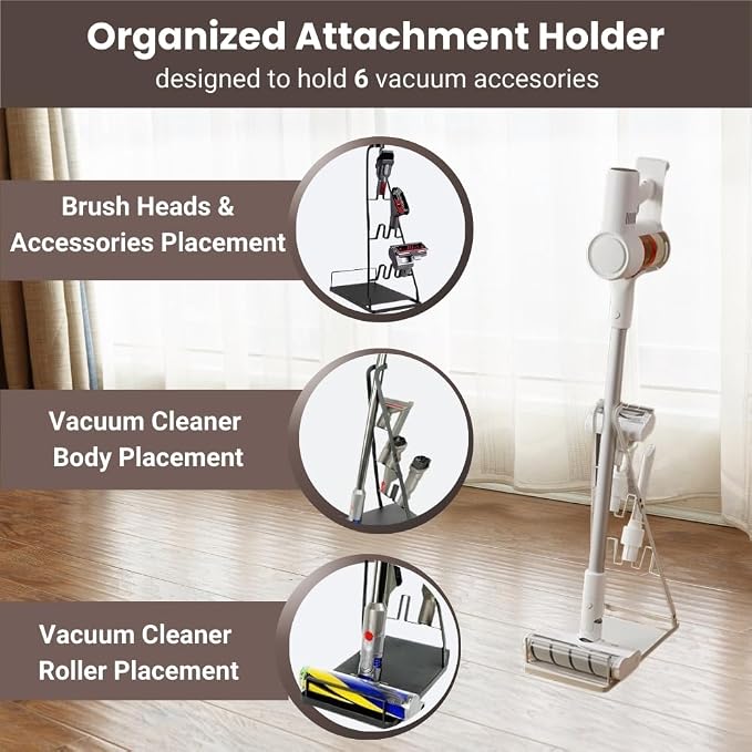 Universal Vacuum Stand, Storage-Stand-Docking-Station-Holder, Stable Metal - Image 3