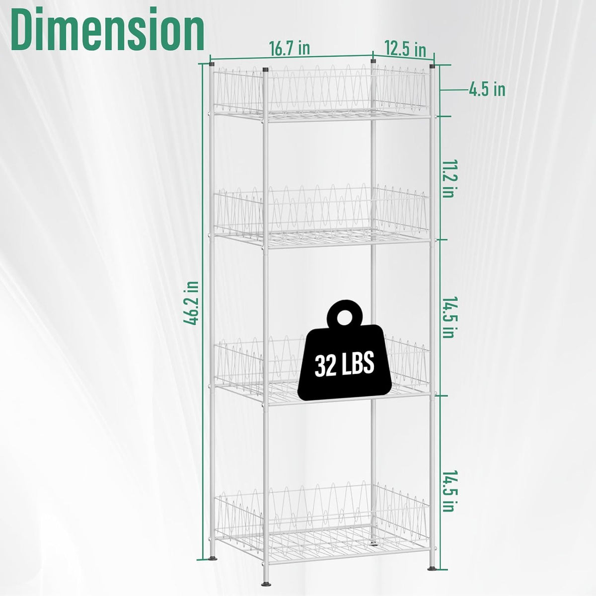 smusei 4 Tier Water Bottle Storage Rack Metal Water Bottle Organizer