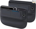 Universal Fit Premium Leather Car Seat Gap Filler Organizer, Center Console by Owntow