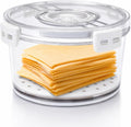 Cheese Container for Refrigerator,Cheese Keeper with Airtight Lid and
