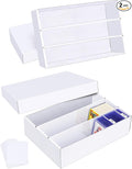 Trading Card Storage Box 2 Pack–2400 Count Cardboard Organizer by Leyzan
