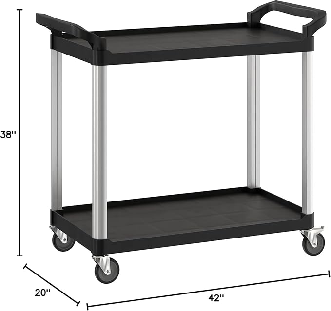Black Utility/Bussing Cart - Image 3