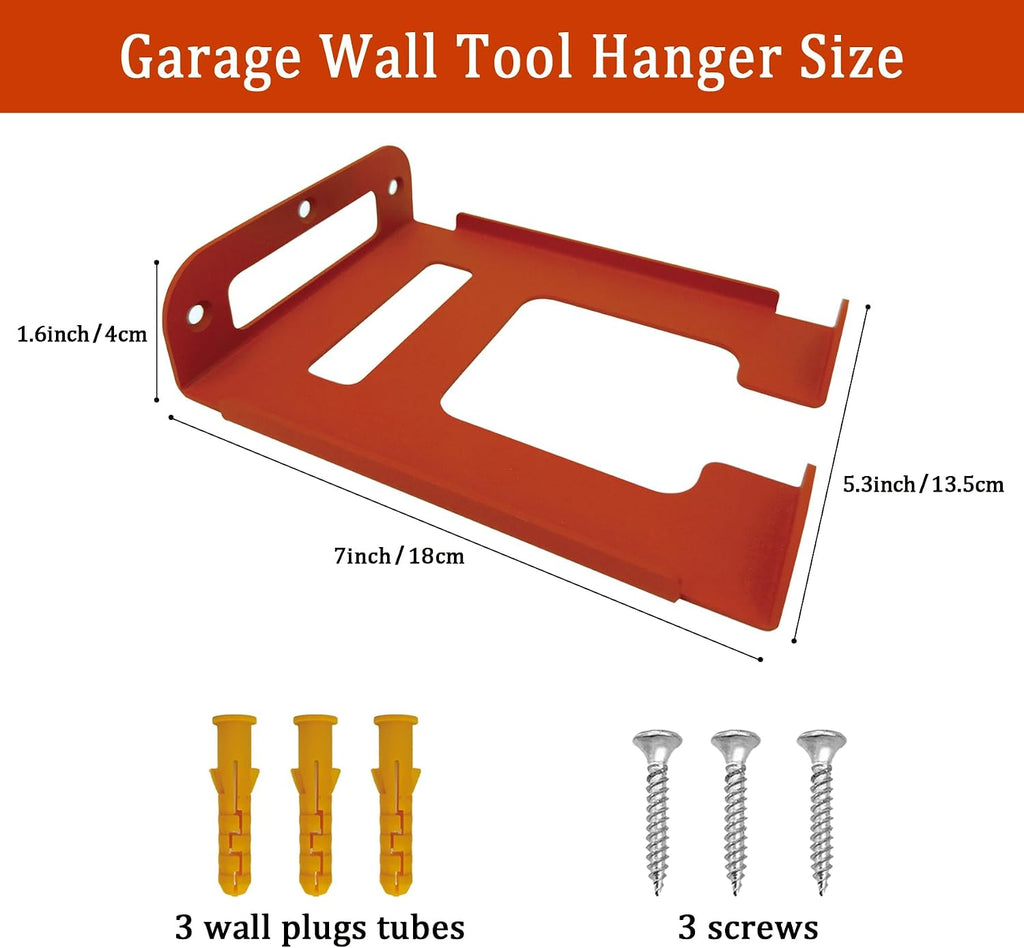 1 Pack Heavy-Duty Weed Eater Hanger Wall Mount for Trimmers and Tools