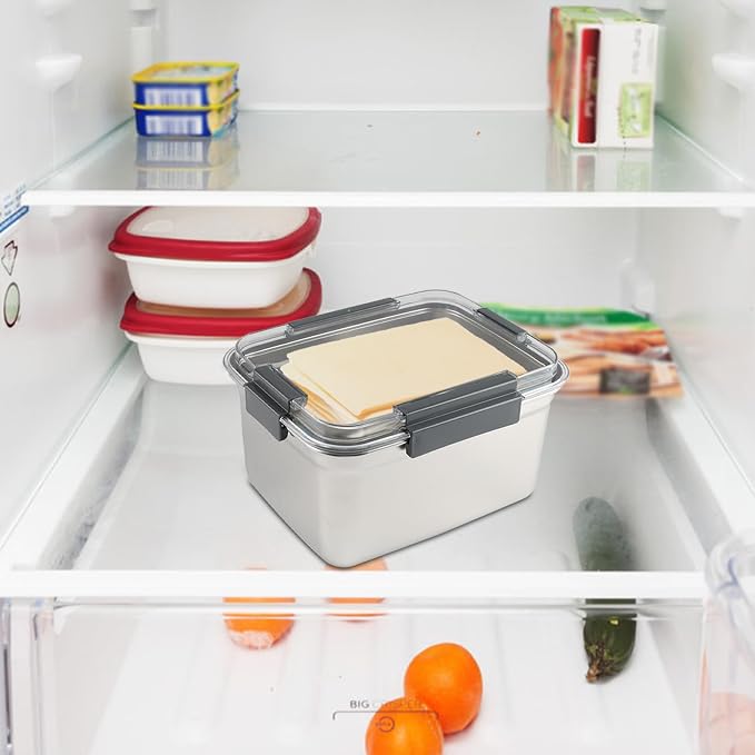 Cheese Container for Refrigerator, Stainless Steel Cheese Container - Image 6