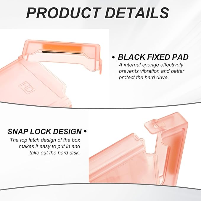 PATIKIL 4.5" x 3.2" Hard Drive Disk Case - Image 4