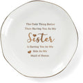 HOME SMILE Maid of Honor Gifts From Bride Ring Dish-The Only Better Thing Than by HOMESMILE