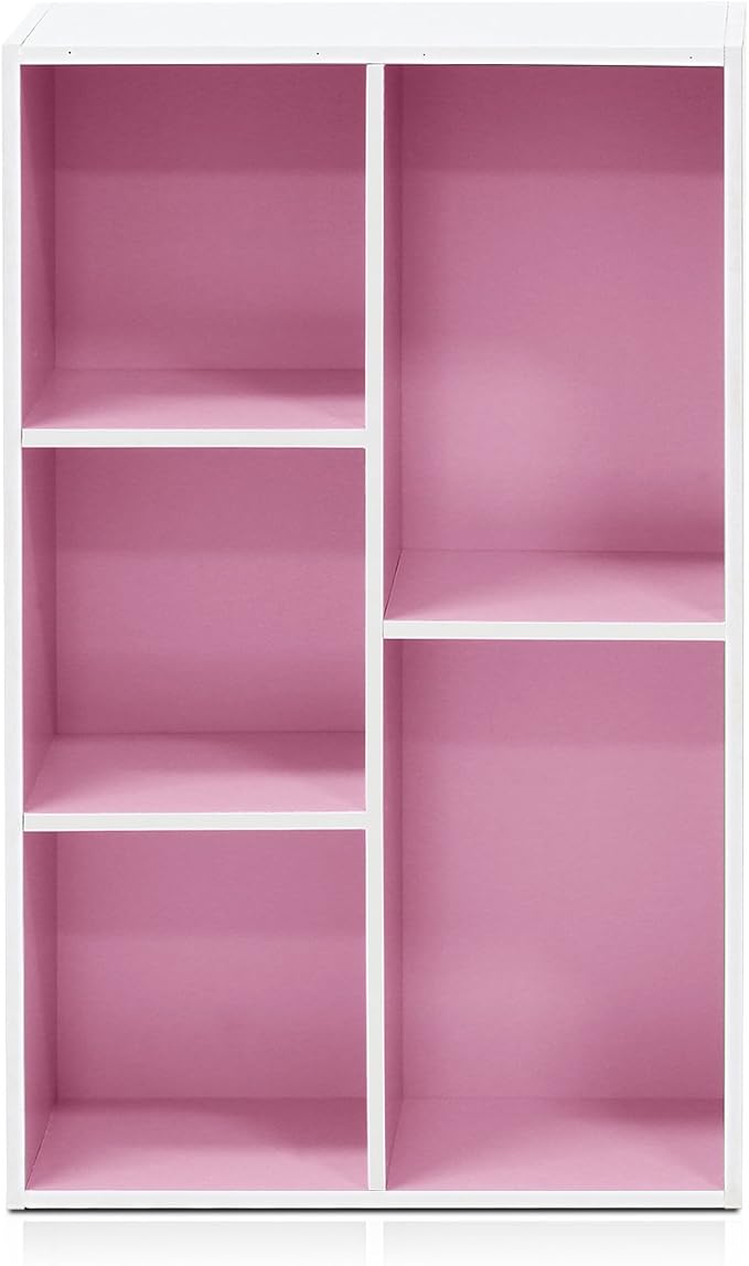 Furinno LUDER Book Shelf, 5-Cube Bookshelf, Reversible Bookcase, 9.4 x 19.5 x - Image 9
