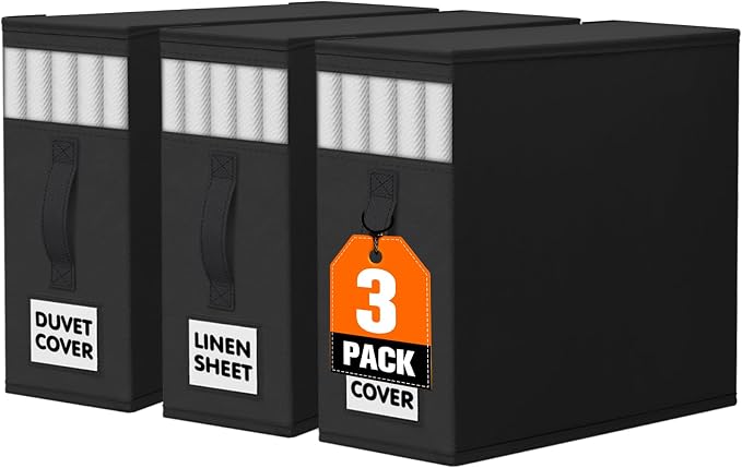 WOWBOX Sheet Organizers and Storage, Closet Bed Sheet Organizer Under Bed by WOWBOX